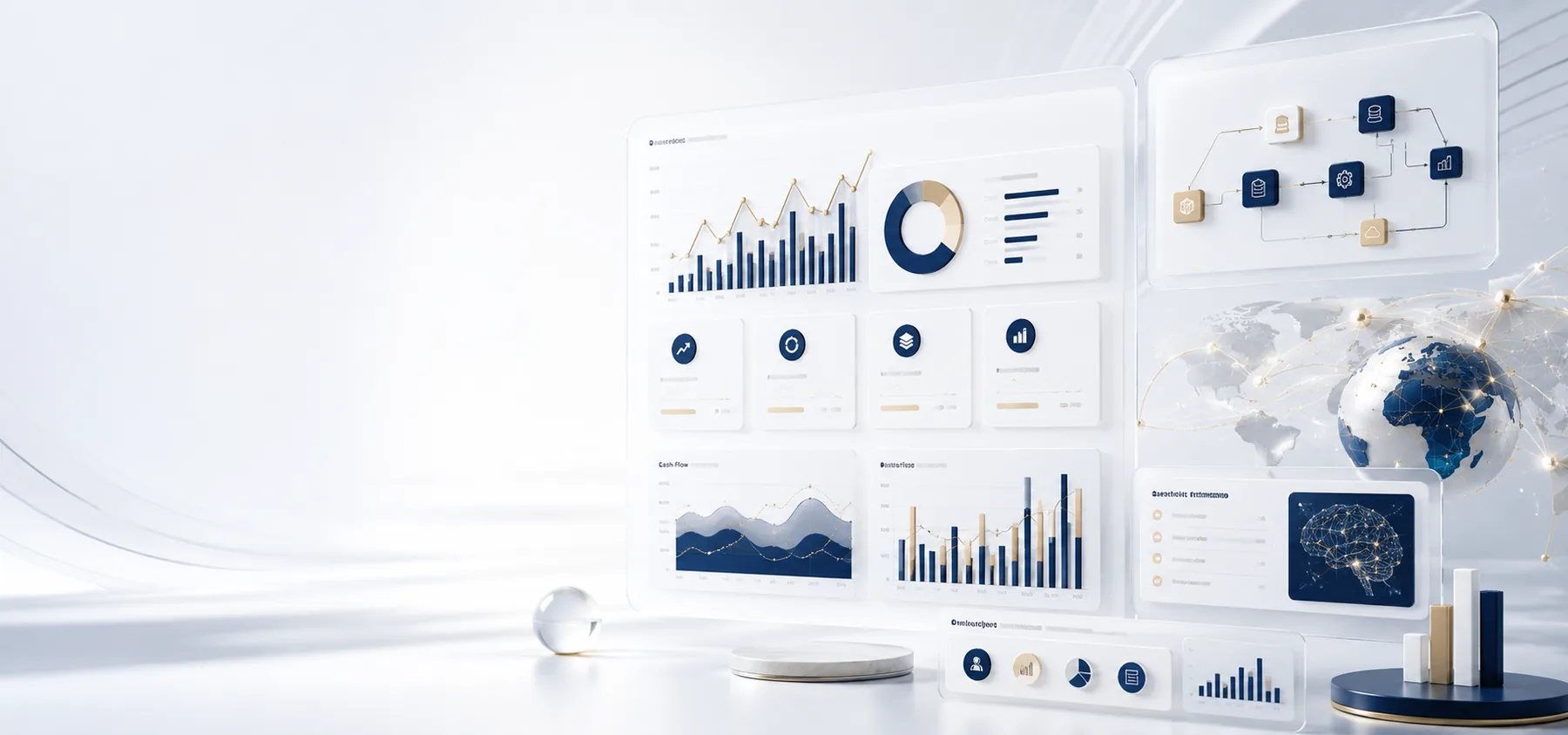 Finance dashboard and business control visual